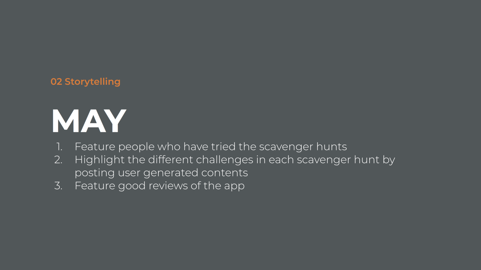 monthly plan, app marketing strategy
