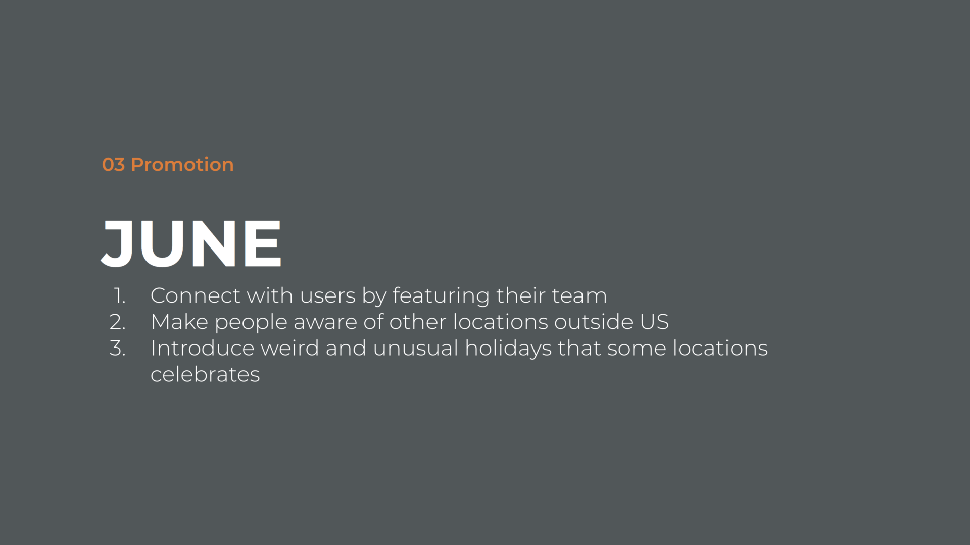 monthly plan, app marketing strategy